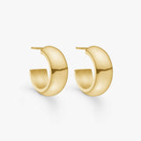 Chunky Hoop Earrings — Small 18K Gold Plated
