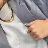 Panzer Facet Solo Pearl Necklace, 18K Gold Plated, 7 mm