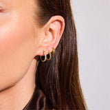 Classic Twist Hoops, 18K Gold Plated, 10 mm