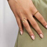 Wave Ring 18K Gold Plated