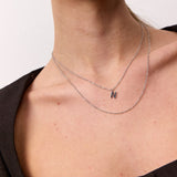 Classic Letter Necklace 925 Silver