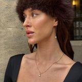 Teardrop Crystal Pendant, 18K Gold Plated