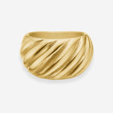 Twist Dome Ring 18K Gold Plated
