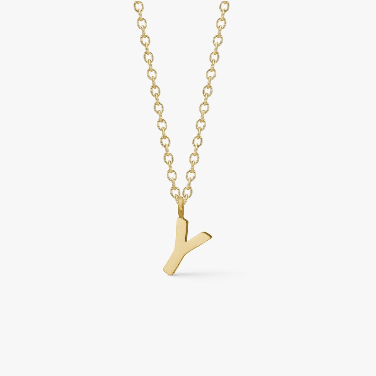 Classic Letter Necklace 18K Gold Plated