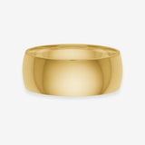 Classic Band Ring, 18K Gold Plated, 8 mm