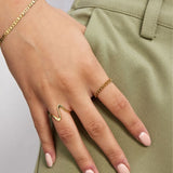 Wave Ring 18K Gold Plated