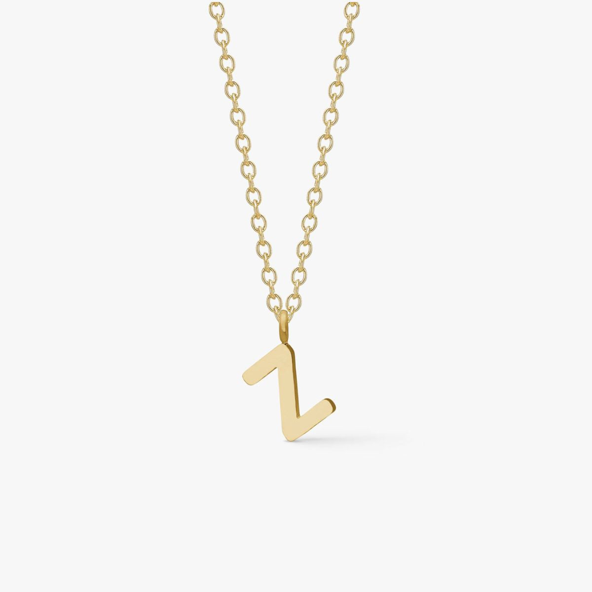 Classic Letter Necklace 18K Gold Plated