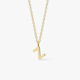 Classic Letter Necklace 18K Gold Plated