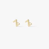 Classic Letter Stud Earrings 18K Gold Plated