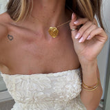 Wind Tide Necklace, 18K Gold Plated