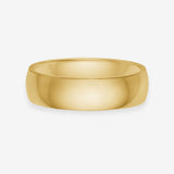 Classic Band Ring 18K Gold Plated 6 mm