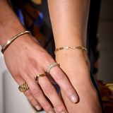 Classic Dome Pavé Crystal Ring 18K Gold Plated