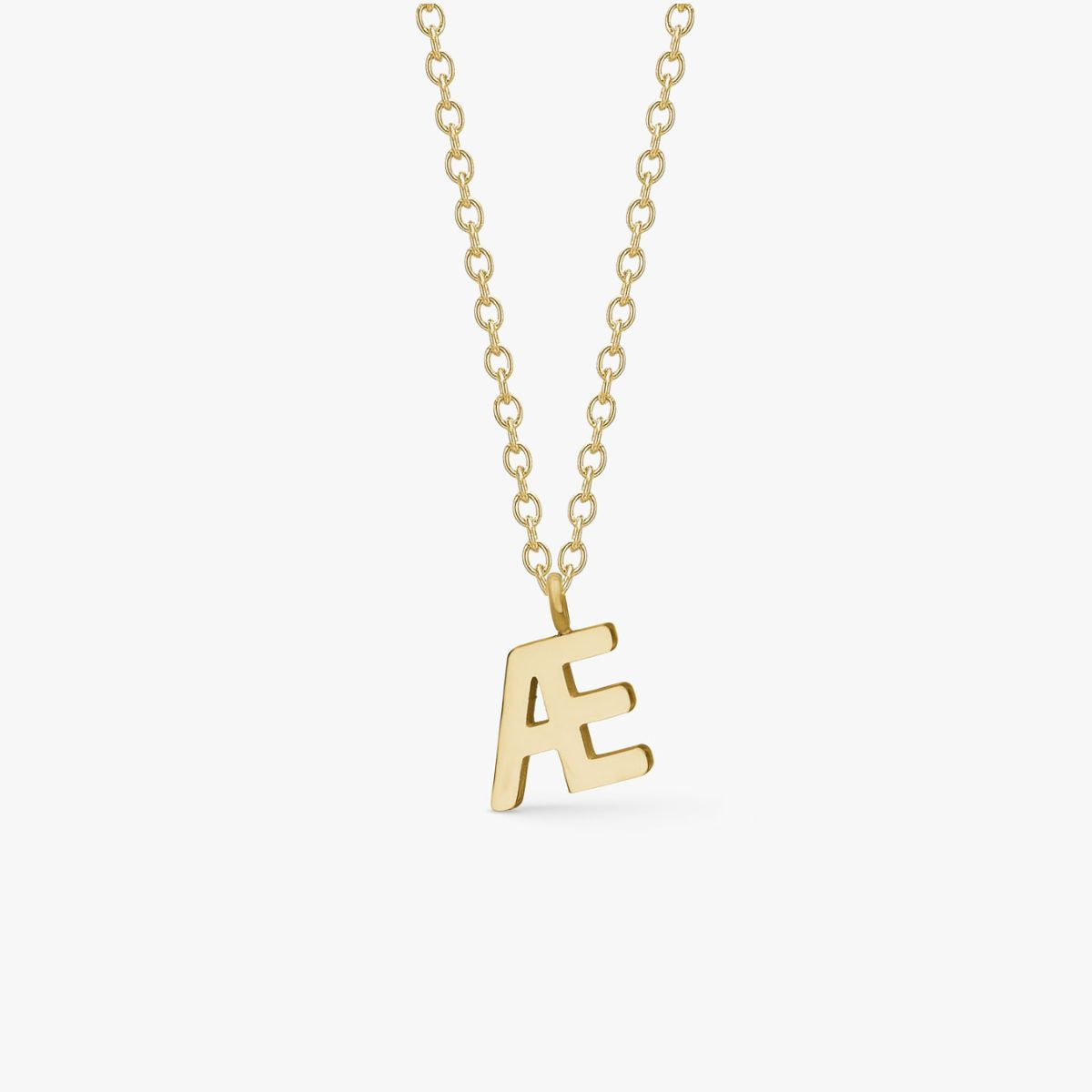 Classic Letter Necklace 18K Gold Plated