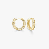Scoria Hoop Earrings 18K Gold Plated · 10 mm