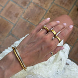 Wind Loop Ring, 18K Gold Plated