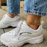 Figaro Anklet 18K Gold Plated 7 mm