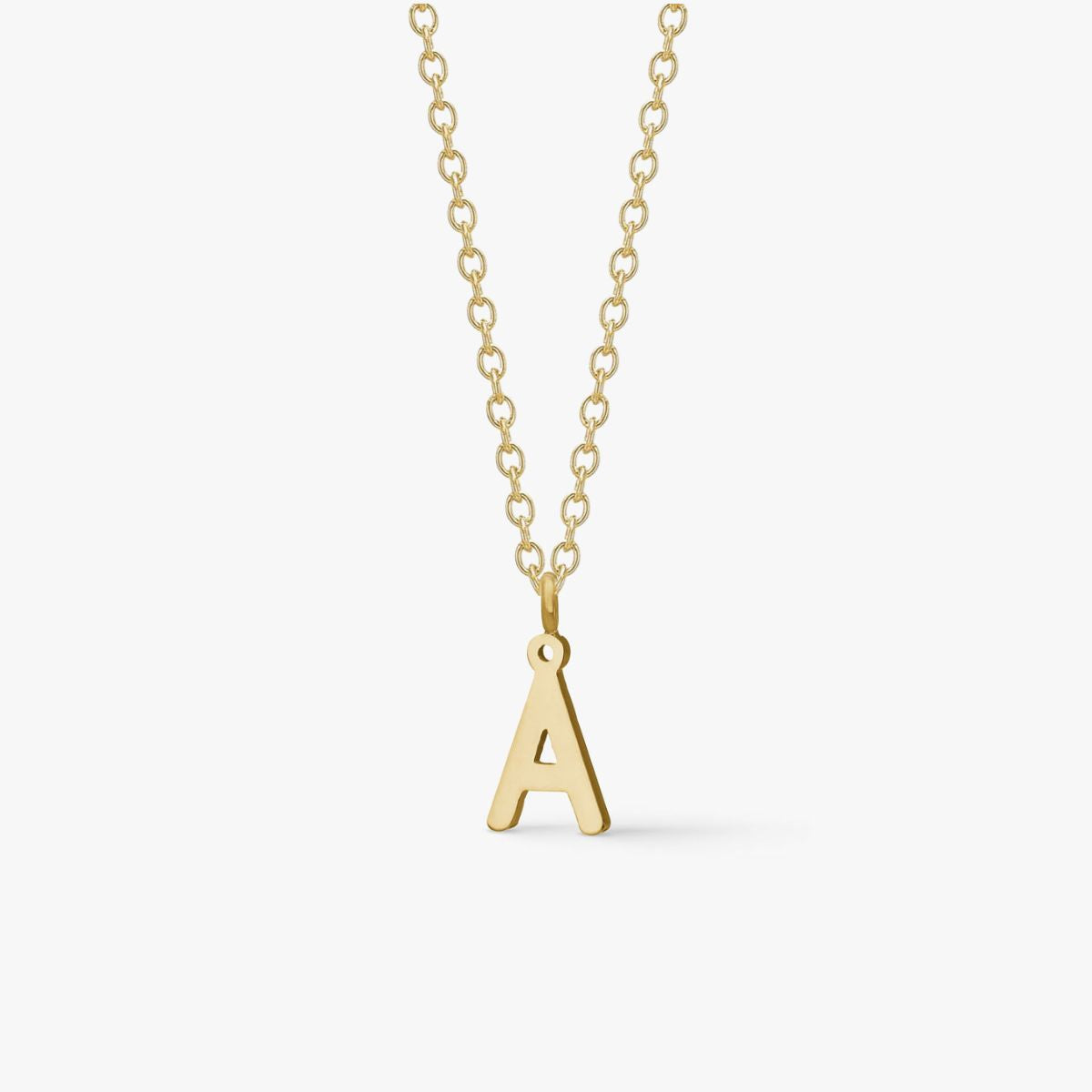 Classic Letter Necklace 18K Gold Plated