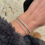 Tennis Crystal Bracelet Set, 18K Gold Plated