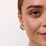 Sun Kiss Creole Hoops 18K Gold Plated 16 mm