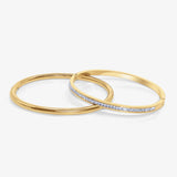 18K Gold Plated Bangle Set