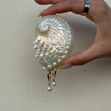 Classic Pearl Pendant, 18K Gold Plated, 5 mm