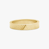 Sun Kiss Band Ring, 18K Gold Plated, 4 mm