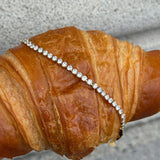 Tennis Crystal Bracelet, 18K Gold Plated, 3 mm