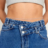 Facet Curb Body Chain, 925 Silver Plated, 3 mm