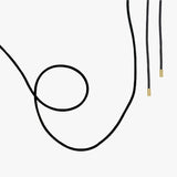 Gold Satin Necklace Cord, 18K Gold Plated