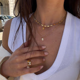 Classic Letter Necklace 18K Gold Plated