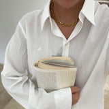 Anchor Facet Necklace, 18K Gold Plated, 8 mm