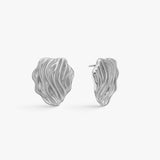 Wind Fold Earrings, 925 Silver