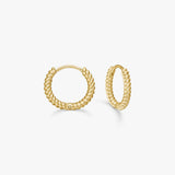 Classic Twist Hoops, 18K Gold Plated, 10 mm