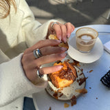 Classic Dome Pavé Crystal Ring, 925 Silver