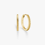 Sun Kiss Creole Hoops 18K Gold Plated 16 mm