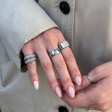 Classic Band Ring, 925 Silver, 8 mm