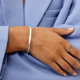 Flat Snake Bracelet 925 Silver · 4 mm