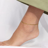 Figaro Anklet 18K Gold Plated 3 mm
