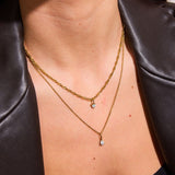 Twisted Necklace, 18K Gold Plated
