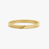 Sun Kiss Band Ring 18K Gold Plated 2 mm