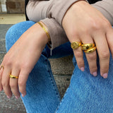 Classic Dome Ring 18K Gold Plated