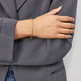 Rope Chain Bracelet 18K Gold Plated · 3 mm