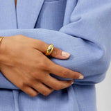 Star Dome Ring 18K Gold Plated