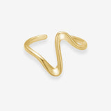Wave Ring 18K Gold Plated