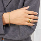 Dome Ring 18K Gold Plated