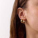 Melted Hoops 18K Gold Plated Large