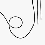 Silver Satin Necklace Cord, 90 cm