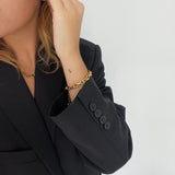 Anchor Facet Bracelet, 18K Gold Plated, 8 mm