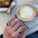 Classic Band Ring, 925 Silver, 8 mm