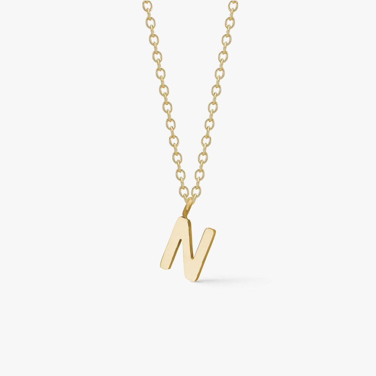 Classic Letter Necklace 18K Gold Plated